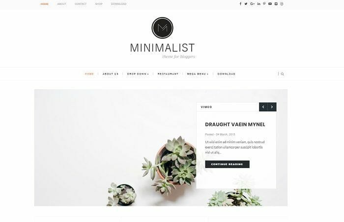 plantilla bonita para blogger minimalista themexpose gratis