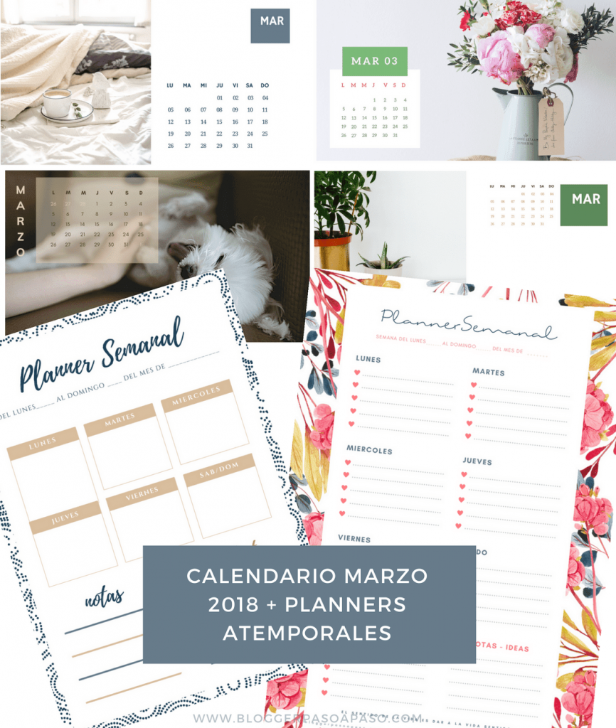 Calendario de marzo wallpaper y planners imprimibles semanales gratis descarga