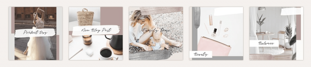 plantillas de maternidad elegantes para instagram bonitas diseño en canva y photoshop