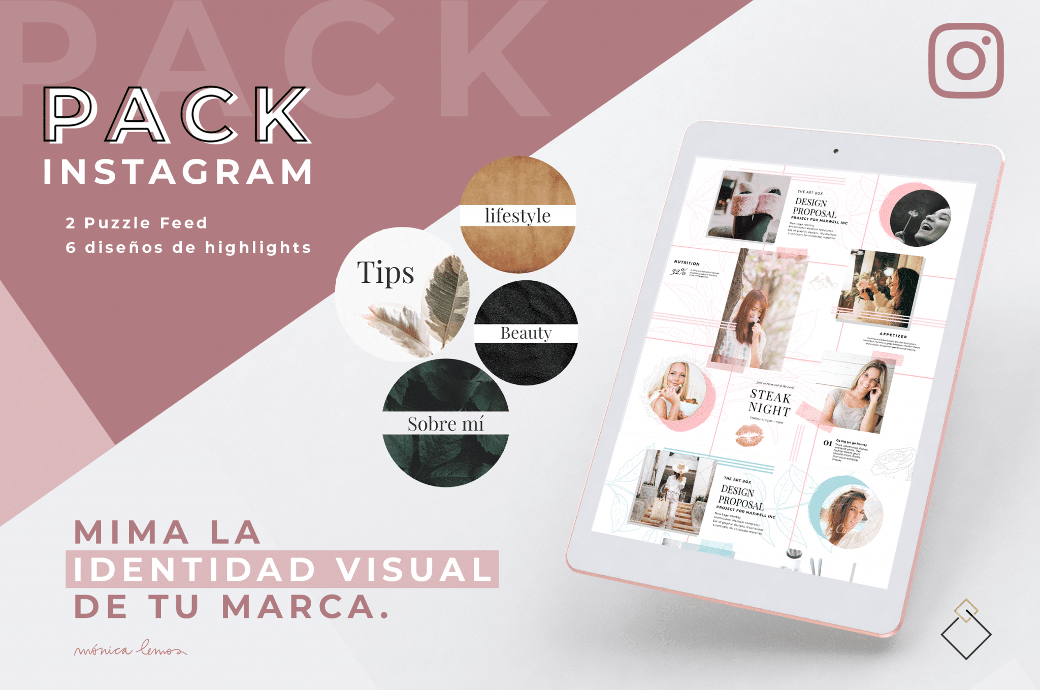 ⭐>> Cómo crear un FEED DE INSTAGRAM BONITO » Mónica Lemos
